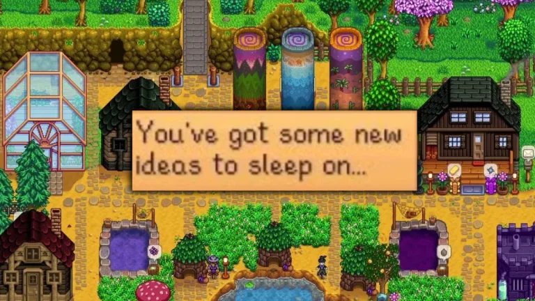 What Does Youve Got Some New Ideas to Sleep On Mean in Stardew Valley